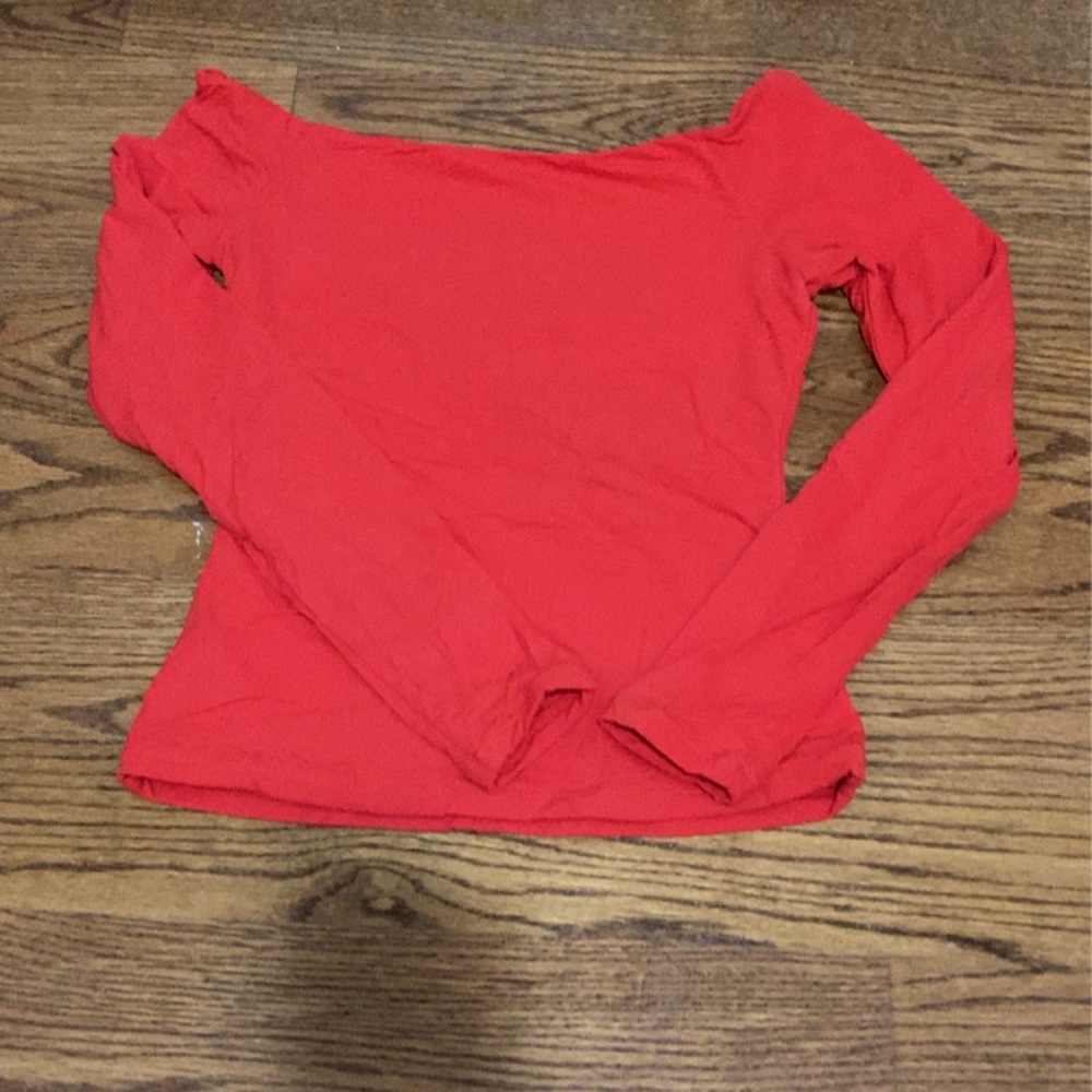 Women's Red Off-Shoulder Top